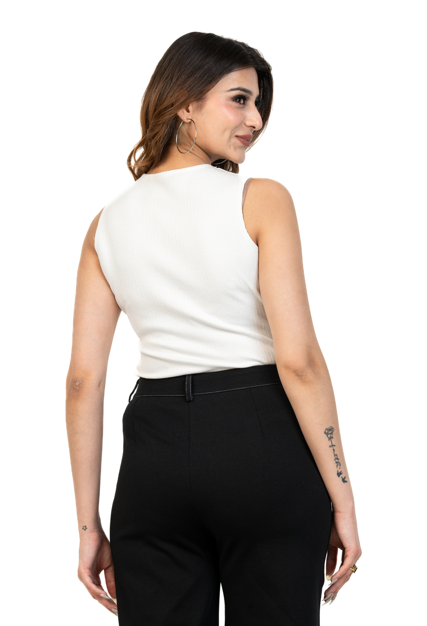 High Rise Cargo Trousers